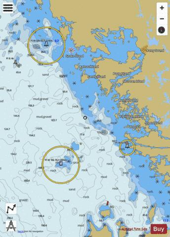 Giants Tomb Island to Franklin Island Marine Chart - Nautical Charts App