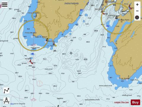 Cape Pine to/au Cape St Mary's Marine Chart - Nautical Charts App