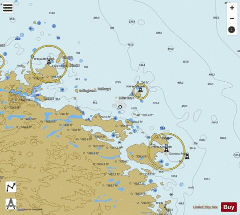 Domino Point to Cape North Marine Chart - Nautical Charts App