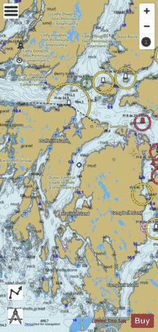 Queens Sound to\a Seaforth Channel (part 3 of 3) Marine Chart - Nautical Charts App