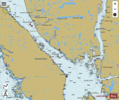 Laredo Channel, Laredo Inlet and\et Surf Inlet (part 1 of 2) Marine Chart - Nautical Charts App