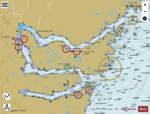 Smith Sound and/et Random Sound Marine Chart - Nautical Charts App
