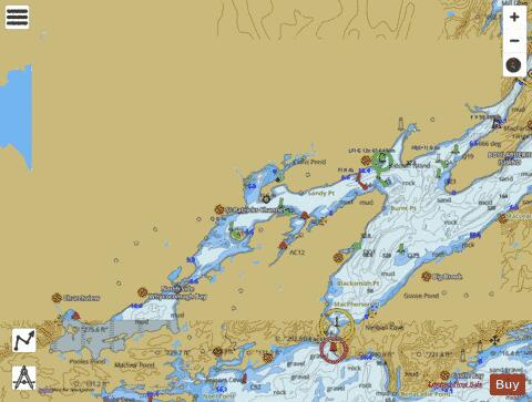 Great Bras D'Or and/et St. Patricks Channel Marine Chart - Nautical Charts App