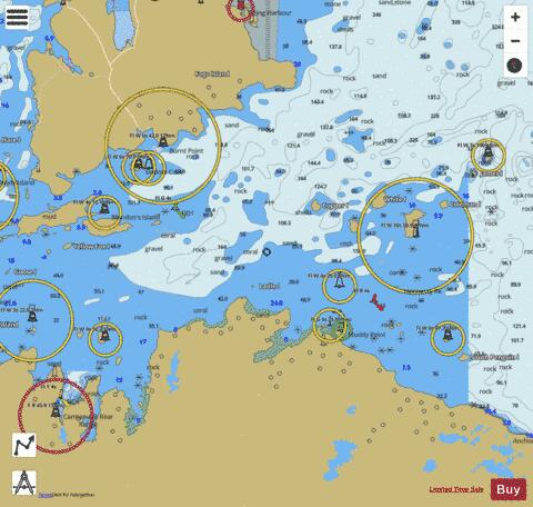 Hamilton Sound, Eastern Portion / Partie est Marine Chart - Nautical Charts App