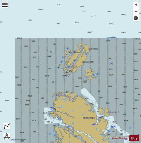 Gray Strait and Button Islands Marine Chart - Nautical Charts App