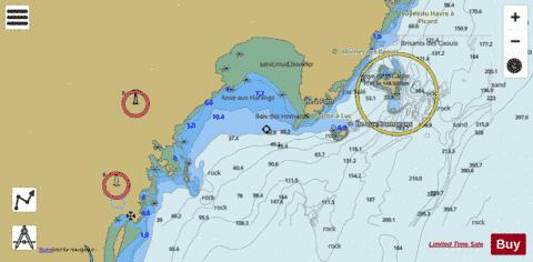 Baie des Homards Mouillages\Anchorages Marine Chart - Nautical Charts App