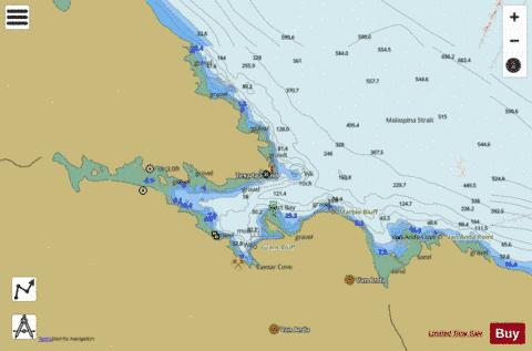 Sturt Bay and\et Vananda Cove Marine Chart - Nautical Charts App