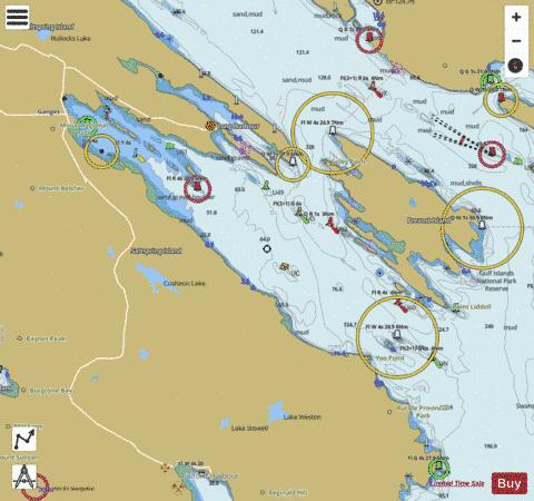 Ganges Harbour and\et Long Harbour Marine Chart - Nautical Charts App