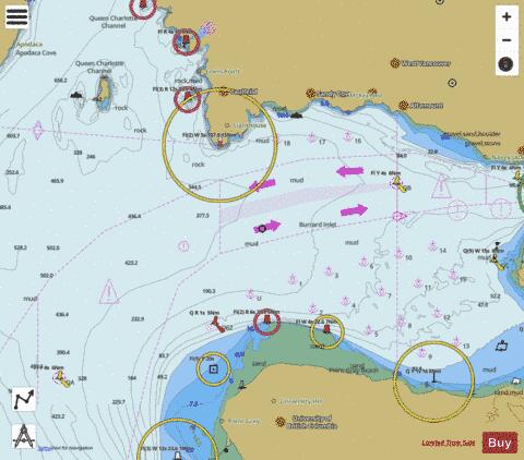 Approaches to/Approches \xE0 Vancouver Harbour Marine Chart - Nautical Charts App