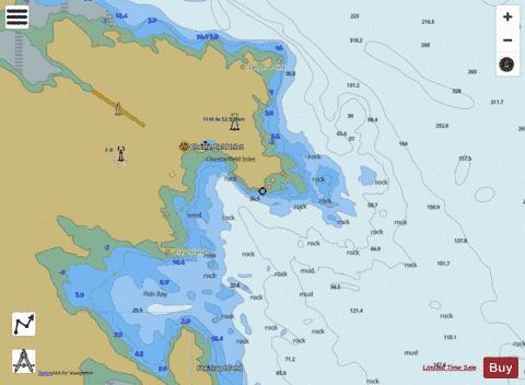 Chesterfield Anchorage Marine Chart - Nautical Charts App