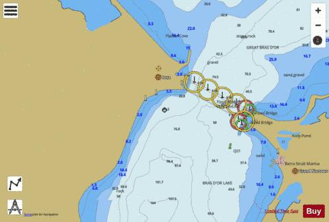 Iona and/et Grand Narrows Marine Chart - Nautical Charts App