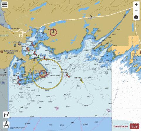 Port aux Basques and Approaches Marine Chart - Nautical Charts App