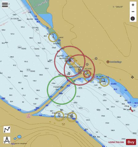 Canso Lock and Causeway/\xC9cluse et Chauss\xE9e Sur\xE9lev\xE9e de Canso Marine Chart - Nautical Charts App