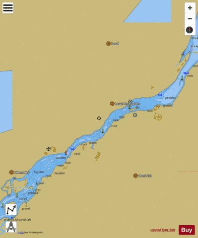 �le Bizard �\to Pont-Viau B-C Marine Chart - Nautical Charts App