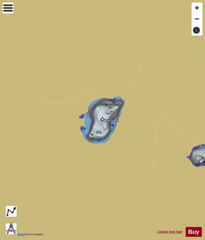 Wall Lake depth contour Map - i-Boating App