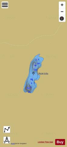 Piasta Lake depth contour Map - i-Boating App