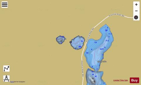 Kulhavy Lake depth contour Map - i-Boating App