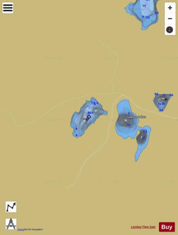 Lars Lake depth contour Map - i-Boating App