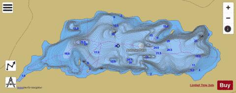 Andrews Pond depth contour Map - i-Boating App