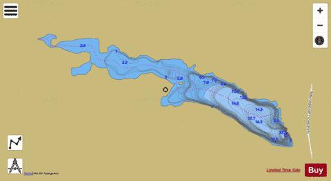 Dead Dog Pond depth contour Map - i-Boating App
