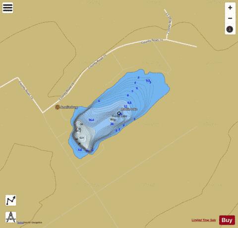Roblin Lake depth contour Map - i-Boating App