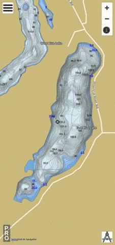East Blue Lake depth contour Map - i-Boating App