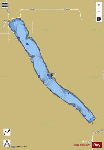 Red River Lake depth contour Map - i-Boating App