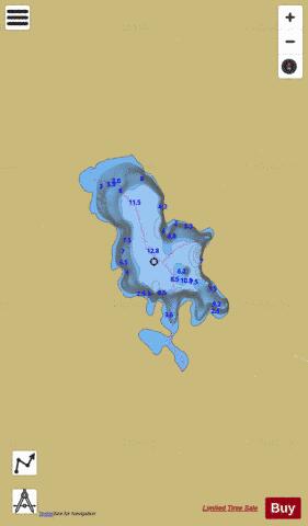 Scott Lake depth contour Map - i-Boating App
