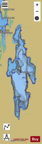 St Andrews Lake depth contour Map - i-Boating App