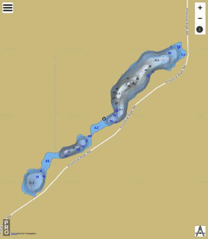 Twomile Lake depth contour Map - i-Boating App