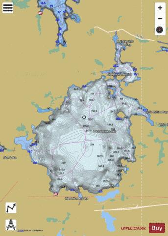 Westhawk Lake depth contour Map - i-Boating App