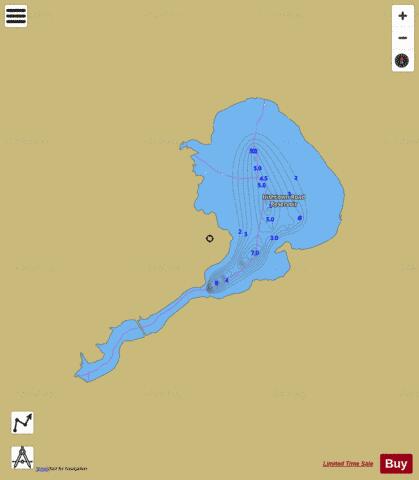 Irishtown Road Reservoir depth contour Map - i-Boating App