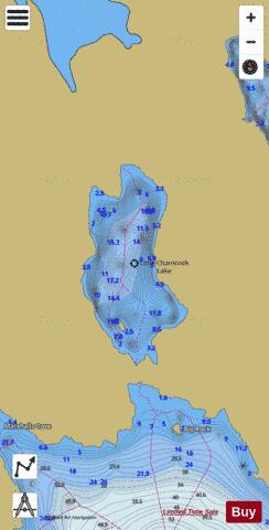 Little Chamcook Lake depth contour Map - i-Boating App