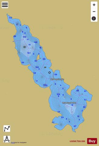 McDougall Lake depth contour Map - i-Boating App