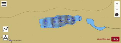 Middle Tetagouche Lake depth contour Map - i-Boating App