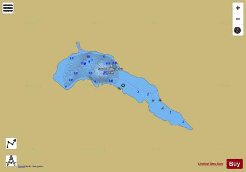 South Little River Lake depth contour Map - i-Boating App