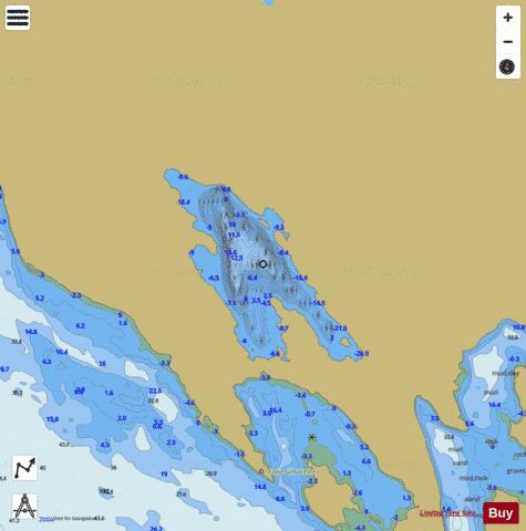 Kitikmeot Lake depth contour Map - i-Boating App
