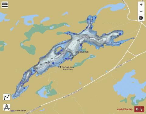 War Eagle Lake depth contour Map - i-Boating App