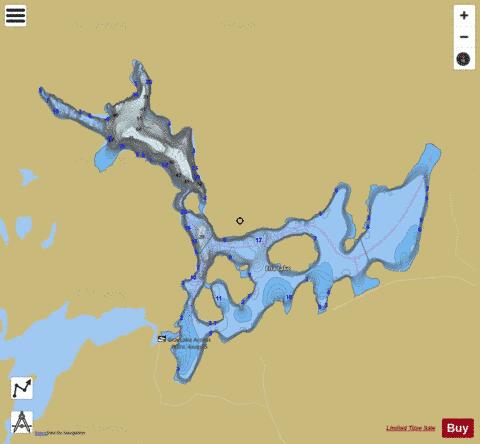 Ena Lake depth contour Map - i-Boating App