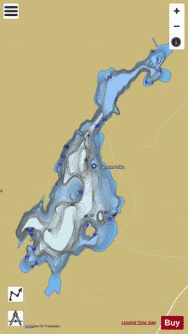 Tupman Lake depth contour Map - i-Boating App