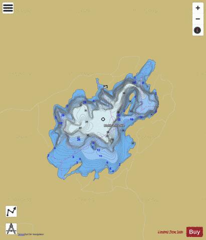 Methuen Lake depth contour Map - i-Boating App