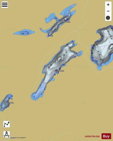 Jeffery Lake depth contour Map - i-Boating App