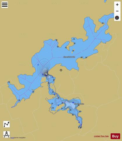 Lake St. Ola depth contour Map - i-Boating App