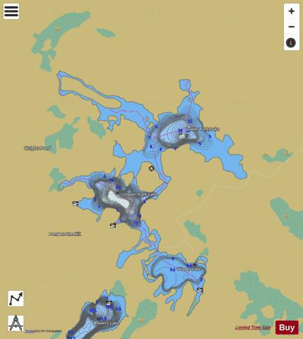 Park Lake (Dalhousie) depth contour Map - i-Boating App