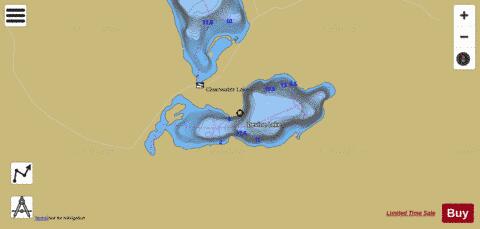 Devine Lake depth contour Map - i-Boating App