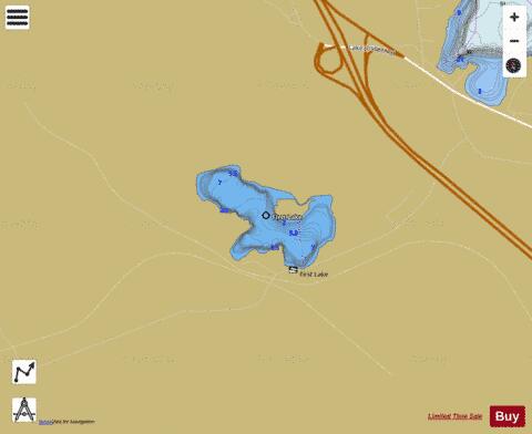 First Lake (Foley) depth contour Map - i-Boating App