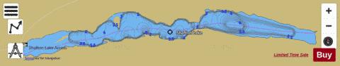 Shafton Lake depth contour Map - i-Boating App
