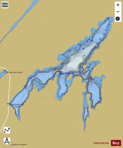 Decoorcey (Decourcey) Lake depth contour Map - i-Boating App
