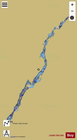 Onion Lake depth contour Map - i-Boating App