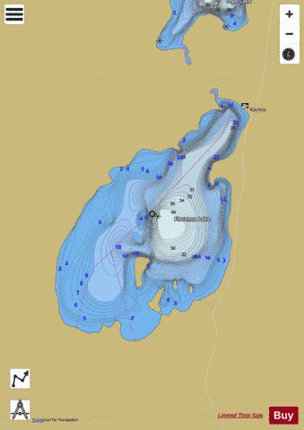 Floranna Lake depth contour Map - i-Boating App